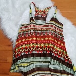 Testament Aztec tribal racerback high low top